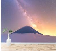 YueMingDi 3D Carta da Parati Cime Nuvole Rosa Via Lattea Cielo Stellato | Murales Creativi e Moderni Per la Casa Studio Soggiorno Camera da Letto Divano Sfondi Decorazioni Murali di Lusso-430cm×300cm