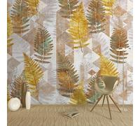 YueMingDi Foglie Di Pianta Gialla Carta Da Parati Per La Casa Divano Camera Da Letto Soggiorno Sfondo Tv Moderno-200Cm×140Cm