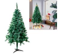 YUENFONG 120CM Albero di Natale Artificiale Verde Assemblaggio rapido Albero di Natale Pieghevole con Supporto Albero di Decorazione Natalizia (PVC Verde)