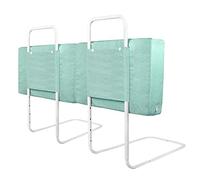 YUENFONG Sponda Letto Griglia di protezione per il Letto Bambini 50 cm Barriere per letto Anticaduta Regolabile in Altezza per Letto, Protezioni Laterali Regolabili, 2 Pezzo, Lago Verde.