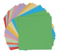 YUENPUN 1000 fogli quadrati di carta per origami, carta colorata, 10 colori per album di ritagli, carta colorata per progetti scolastici fai da te o forniture artistiche, 15 x 15 cm
