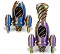 Yueser Impossible Cone, 2 Pezzi Razzi Giocattolo a Spirale 3D Stampato Impossibile Razzi Scultura Passthrough Fidget Toy Anxiety Stress Relief Toy Giocattolo di Sollievo da Stress per Bambini Adulti