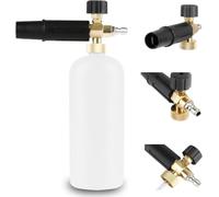 YUET 1L Neve Schiuma Lance Auto Foam Pistola Adjustable 1/4" Attacco Rapido | Lancia Schiuma Regolabile Idropulitrice per Lavaggio Auto Pulizia Attrezzi Rondella Car Wash