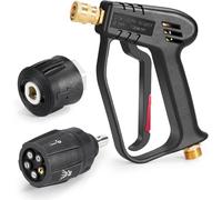 YUET Pistola per Idropulitrice ad Alta Pressione con Manico Multi Angolo | Ugello Acqua, Pulitore per Kit Pulizia Auto Connettore Tubo Filettato M22 14MM, Connettore Rapido per Karcher
