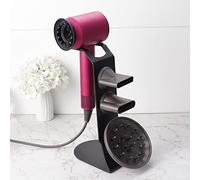 YUET Supporto Magnetico per Asciugacapelli Alluminio per Dyson Supersonic Diffusore e Due Ugelli Staffa di Stoccaggio Dock Organizer, Nero