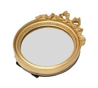 yueton 1 confezione da 1 specchio da parete vintage mini specchio rotondo retrò oro specchio da parete elegante specchio portatile per le donne