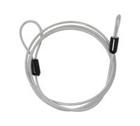 yueton 1PCS Wire Rope Metal Lock Outdoor Blocco Filo Doppio Loop Intrecciato Corda Filo di Acciaio Bicicletta Corda per Asciugare Vestiti Bagagli Blocco Auto Bicicletta Serrature a forma di U