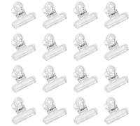 Yueton 24PCS plastica Bulldog clip, Utility graffette, cerniera a clip per casa, ufficio. Clear