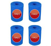 YUETTYY Confezione da 4 filtri in spugna per piscina Intex tipo I/II/VI/D, riutilizzabili, filtro in schiuma altamente elastica per la pulizia della piscina (tipo II)