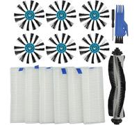 YUETTYY Kit di ricambio per aspirapolvere robot Bissell 3115 EV675, 6 filtri + 6 spazzole laterali + 1 spazzola principale, 13 pezzi