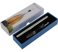 YUETTYY Raffreddatore di vino, refrigeratore di vino, pouf per vino in acciaio inossidabile e asta refrigerante, bastone per raffreddamento bottiglia di vino con versatore aeratore