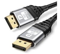 YUETUOL Cavo DisplayPort 8K 5M, DisplayPort 1.4 8K@60Hz, 4K@144Hz, 2K@240Hz, HBR3 32.4Gbps, DP cavo compatibile con HDR, FreeSync, G-Sync, DSC 1.2, DTS-HD per Gaming Monitor scheda grafica