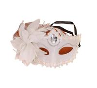 YUEVXN Maschera con strass a fiori, mezza faccia da donna | Il design regolabile si adatta alla maggior parte delle dimensioni del viso for una vestibilità sicura