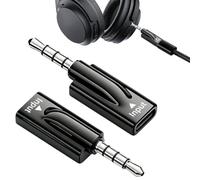YUEWEESER Adattatore audio da USB C a 3,5 mm, confezione da 2, adattatore da tipo C femmina a jack per cuffie maschio da 3,5 mm, adattatore Aux compatibile con lettori CD MP3, tablet, smartphone