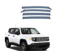 YUEXIANGJING 4 Pezzi Deflettori d'Aria per Jeep Renegade MK1 2014-2022+ 99CM, Deflettori Integrati Parapioggia Deflettori Antivento Deflettori d'Aria Integrati