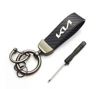 YUEXIANGJING Auto Portachiavi Pelle per Kia EV3 EV6 Picanto Sportage NIRO, Portachiavi Auto D-Anello Anti-Perdita Accessorio Portachiavi,B