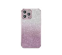 YUEXIN Cover per OPPO Reno 14 FS(Reno 14F), Custodia Bling Disegni Antiurto con Ultra Sottile Carta Glitter Finitura Ragazza Donna, Rosa sfumato