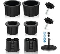 YUEXNKO Anelli Riduttori per Ombrellone, 8pcs Anelli Riduttori per Portaombrelli,Accessori per Soporte de Sombrilla, Ricambio per Base per Ombrellone, Adattatore Ombrellone, Riduttori Portaombrelli