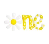 YUEXNKO Palloncino Margherita, Foil Palloncini Numeri 1, Palloncino Foil Margherita, Granda Palloncino per Decorazione compleanno bambino 1 anno, Anniversario