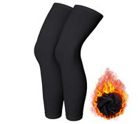 YUEXNKO Scaldamuscoli Ciclismo,Uomini Donne Ciclismo Scaldamuscoli,Manicotti Gambe Invernali Antiscivolo Gambali Protezione Ginocchiera per Termici Antivento per Inverno Sport-Bicicletta, MTB (1, L)