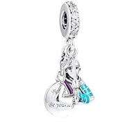 YUEYAART Charm Beads Braccialetto Perline Distanziali, Charm da Donna Mulan Ciondolo Pendenti Charms Perline for Mamma Ragazza, Compatibile con Tutti i Braccialetti Europei