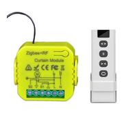 Yueyang Interruttore Smart ZigBee per Tapparelle, Compatibile con Alexa e Smart Life, Modulo Motore con Telecomando RF 433 MHz, Hub Tuya ZigBee Necessario (1)