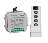 Yueyang Set di Controllo per Tapparelle, Interruttore Intelligente Wireless DIY con Telecomando e Modulo Ricevitore RF, Compatibile con Tapparelle, Tende, Tende da Sole (1)
