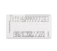 Yueyashux Composer Template Music Tool Schere Drawing Foglio Doppi PP Gift Musician