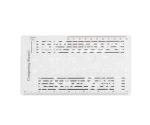 Yueyashux Composer Template Music Tool Schere Drawing Foglio Doppi PP Gift Musician
