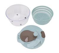 Yueyashux Insalata Spinner Plastica in plastica Risparmio rapido Lavabile rondella vegetariana lavabile cucina 3pcs (Verde) (Blu)