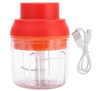 Yueyashux Mini Masher Electric Masher USB USB ricaricabile a mano elico per la cucina di casa (Star Flash Red 250ml (nessun logo))