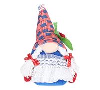 YUEYASHUX Patriotic Indipendence Day Gnomi Geni di patriottico a mano Ornamenti per la famiglia (Tipo donna)