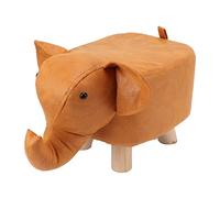 YUEYASHUX Sgabello imbottito a forma di elefante, simpatico animale, decorazione per la camera dei bambini, sala giochi, soggiorno (Arancia)