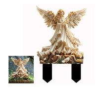 YUEYINGMG Angelo da giardino, paletti decorativi da giardino a forma di elfo, in acrilico, 2D, statua di angelo da giardino, ornamento per piante in vaso e decorazioni da giardino