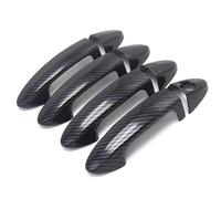 YUEYZHK Adesivo per Copertura Maniglia Porta Esterna Auto per Ford per Fiesta 2009 2010 2011 2012 Accessori Copertura Decorativa Parti stampaggio(Carbon)