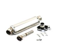 YUEYZHK Connettore Adattatore per Tubo di Collegamento per Tubo di Scarico per Motocicletta Tubo Slip-on Stabile 38-51MM per Punta Uscita(6 440MM)