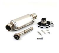 YUEYZHK Connettore Adattatore per Tubo di Collegamento per Tubo di Scarico per Motocicletta Tubo Slip-on Stabile 38-51MM per Punta Uscita(4 310MM)