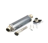 YUEYZHK Connettore Adattatore per Tubo di Collegamento per Tubo di Scarico per Motocicletta Tubo Slip-on Stabile 38-51MM per Punta Uscita(3 440MM)