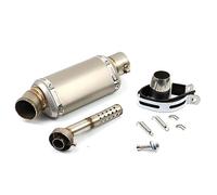 YUEYZHK Connettore Adattatore per Tubo di Collegamento per Tubo di Scarico per Motocicletta Tubo Slip-on Stabile 38-51 Mm per K&awasaki Punta Uscita(7 310MM)