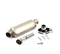 YUEYZHK Connettore Adattatore per Tubo di Collegamento per Tubo di Scarico per Motocicletta Tubo Slip-on Stabile 38-51 Mm per K&awasaki Punta Uscita(8 370MM)