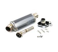 YUEYZHK Connettore Adattatore per Tubo di Collegamento per Tubo di Scarico per Motocicletta Tubo Slip-on Stabile 38-51MM per Punta Uscita(2 370MM)