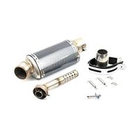 YUEYZHK Connettore Adattatore per Tubo di Collegamento per Tubo di Scarico per Motocicletta Tubo Slip-on Stabile 38-51MM per Punta Uscita(1 310MM)