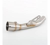 YUEYZHK Fuga di Scarico per Motocicletta Modifica Collegamento Tubo di Collegamento Centrale Anteriore del Completo per K&awasaki Z900 Z900 Punta Uscita