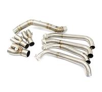 YUEYZHK Moto di Scarico Centrale di Collegamento Tubo Slip On Adattatore di Scarico Connettore per K&awasaki Z900 2017-2022 per Ninja 900 Punta Uscita