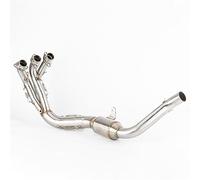 YUEYZHK Moto Modificato di Scarico Completo Intestazione Tubo di Collegamento Anteriore Tubo per MT-09 FZ-09 XSR 900 2020-2022 Punta Uscita