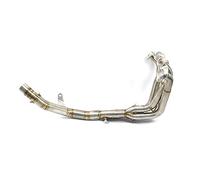YUEYZHK Moto Scarico Fuga Completo Modificato Anteriore Centrale Tubo di Collegamento per K&awasaki Z900 2017-2022 per Ninja 900 Punta Uscita