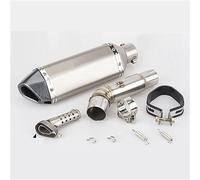 YUEYZHK Scarico Moto Completo Collettore Tubo con Scarico per CBF600 per Hornet 2007-2013 CBR 650f CBF600 CBF 600 Punta Uscita(1)