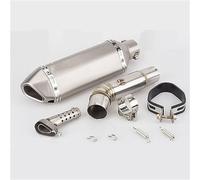 YUEYZHK Scarico Moto Completo Collettore Tubo con Scarico per CBF600 per Hornet 2007-2013 CBR 650f CBF600 CBF 600 Punta Uscita(2)