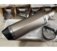 YUEYZHK Silenziatore di Scarico Moto Tubo 250cc 350cc 600cc Fuga Moto Tubo per Nmax Tmax530 Msx125 GSR600 Punta Uscita(4)