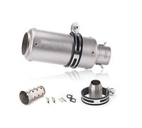 YUEYZHK Silenziatore di Scarico per Moto Silenziatore in Acciaio per Z800 900 Z1000 Zx6r Zx10r 51mm Punta Uscita(1)